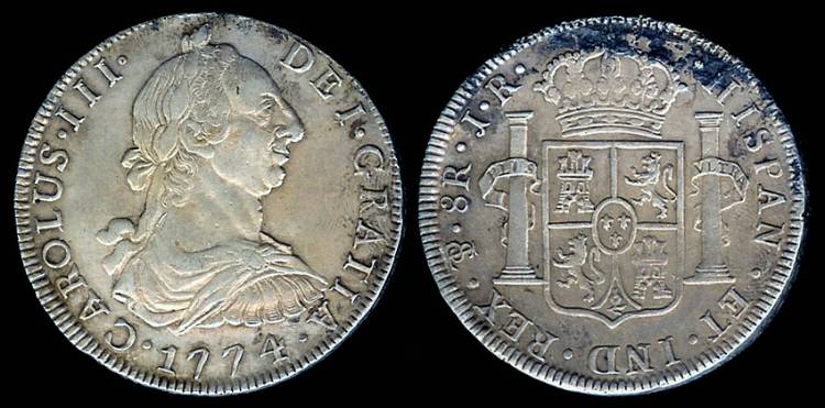 1774 JR-PTS Bolivia 8 Reales - Carolus III - AU | Miscellaneous