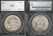 Us Coins - 1902 Morgan Dollar SEGS MS63