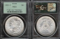 Us Coins - 1883o Morgan Dollar PCGS MS63