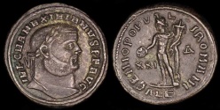 Ancient Coins - Maximianus Follis - GENIO POPVLI ROMANI - Alexandria Mint
