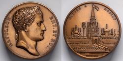 World Coins - 1812 France - Napoleon and the Entry into Moscow by Jean-Bertrand Andrieu & Dominique Vivant, Baron de Denon