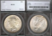 Us Coins - 1923 Peace Dollar SEGS MS63