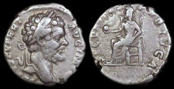 Ancient Coins - Septimius Severus Denarius - SECVRITAS PVBLICA - Rome Mint