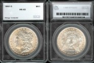 Us Coins - 1902o Morgan Dollar SEGS MS63