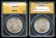 Us Coins - 1900o Morgan Dollar ANACS MS62