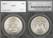 Us Coins - 1882s Morgan Dollar SEGS MS63