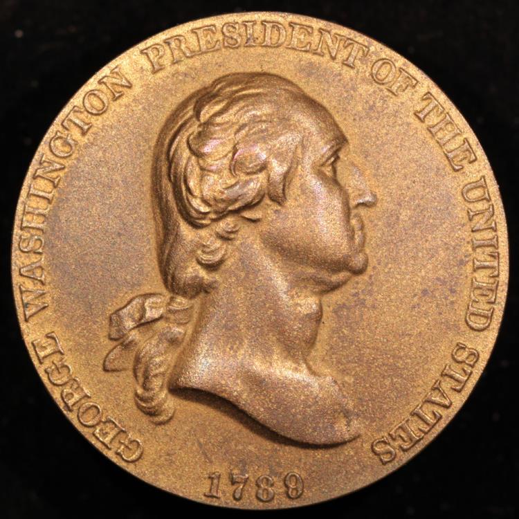 1789 George Washington Time Increases His Fame Medal First