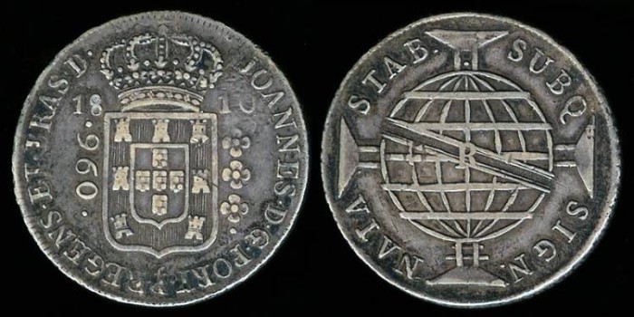 1810 R Brazil 960 Reis - Joao VI - XF | South American Coins