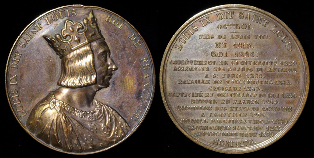 1837 France - Louis IX, Saint Louis, Capetian King of France