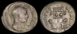 Ancient Coins - Constantine I Ae3 - VIRTVS EXERCIT - Trier Mint