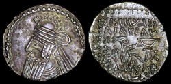 Ancient Coins - Vologases IV Drachm (147-191 AD) - Ecbatana Mint