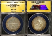 World Coins - 1807 Brunswick-Luneburg-Calenberg-Hannover 2/3 Thaler ANACS AU55 - This one is the Highest Graded by ANACS!