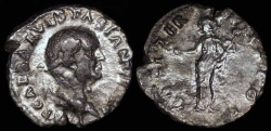 Ancient Coins - Vespasian Denarius - COS ITER TR POT - Rome Mint