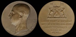 World Coins - 1940 Belgium: Alberto Visart de Bocarme commemorative medal