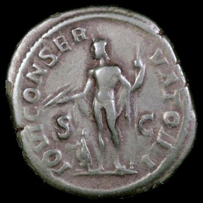 Ancient Coins - Severus Alexander Sestertius - IOVI CONSERVATORI - Rome Mint