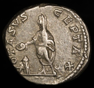 Ancient Coins - Caracalla Denarius - VOTA SVSCEPTAX - Rome Mint 