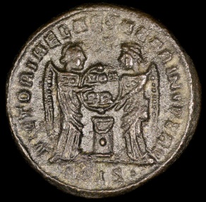 Ancient Coins - Crispus Ae3 - VICTORIAE LAETAE PRINC PERP - Siscia Mint