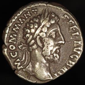 Ancient Coins - Commodus Denarius - HILAR AVG PM TRP XII IMP VIII COS V PP - Rome Mint 