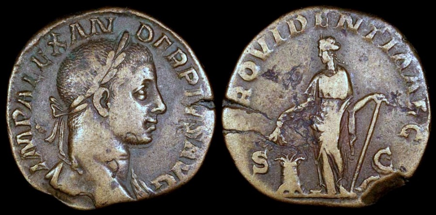Severus Alexander Sestertius - PROVIDENTIA AVG - Rome Mint | Roman ...