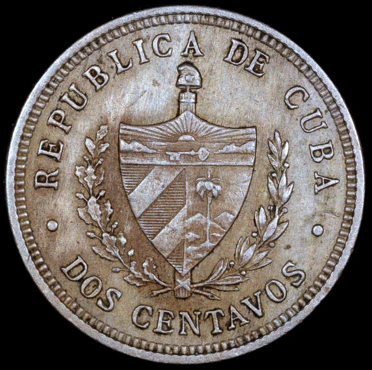 1916 Cuba 2 Centavo 1st Republic AU North Central American And 1916-cuba-2-centavo-1st-republic-au-north-central-american-and