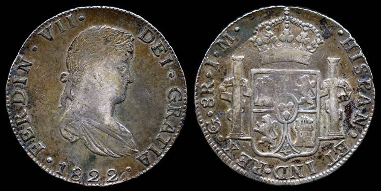 1822 GoJM Mexico (Royalist Coinage - Guanajuato Mint) 8