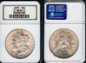 Us Coins - 1887 Morgan Dollar NGC MS64