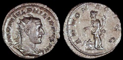 Ancient Coins - Philip I Antoninianus - ANNONA AVGG - Rome Mint 