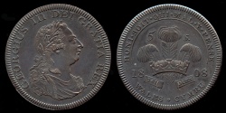 World Coins - 1808 Wales 5 Shillings, George III - Medallic Issue (2007), Bronzed Copper UNC