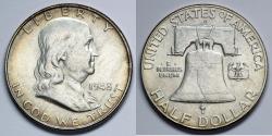 Us Coins - 1948 D Franklin Half Dollar - UNC - Silver