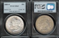 Us Coins - 1885o Morgan Dollar PCGS MS63