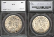 Us Coins - 1889 Morgan Dollar SEGS MS65