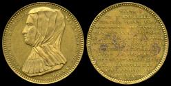 World Coins - 1530  Belgium - Margaret of Austria, Duchess of Savoy Commemorative Medal by Adolphe Christian Jouvenel.
