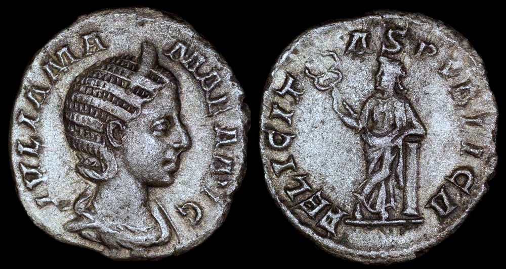 Julia Mamaea Denarius - FELICITAS PVBLICA - Rome Mint | Roman