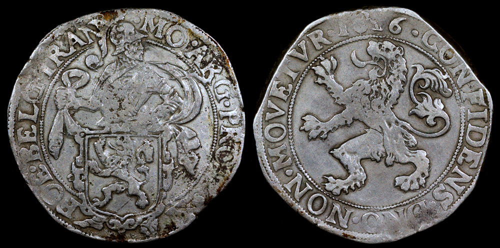 AntonFerdinandサイン入りCap '13年トルコBURSASPOR 1616 Netherlands Lion Daalder (48 Stuivers) Overijssel Mint XF