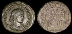 Ancient Coins - Constantine II Ae3 - GLORIA EXERCITVS - Cyzicus Mint