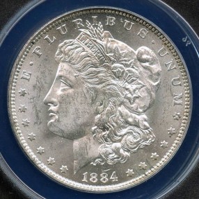 US Coins - 1884o Morgan Dollar ANACS MS63
