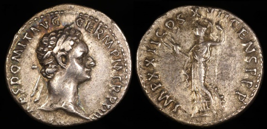 Ancient Coins - Domonitian Denarius - IMP XXII COS XVII CENS P P - Rome Mint