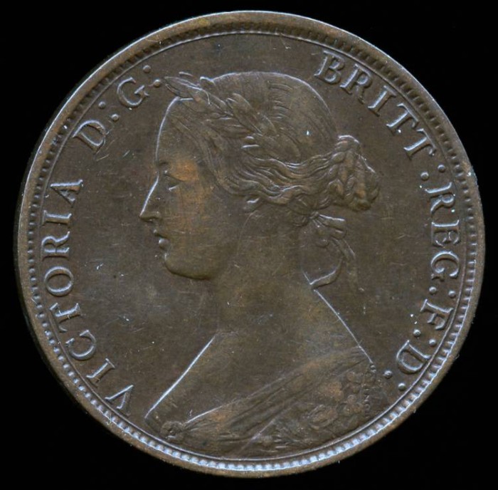 1861 Nova Scotia 1 Cent Unc 