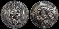 World Coins - 1583 – 1983 Netherlands - 400th Anniversary of Walloon Church in Utrecht - Silver Finish