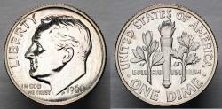 Us Coins - 1960 P Roosevelt Dime - Proof (Full Bands) - Silver