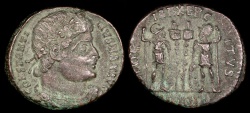 Ancient Coins - Constantine I Ae3 - GLORIA EXERCITVS - Antioch Mint