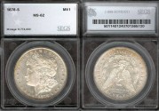 Us Coins - 1878s Morgan Dollar SEGS MS62
