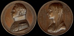 World Coins - 1820 France - Charles Ferdinand, duc de Berry "Death Medal"