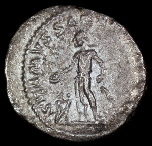 Ancient Coins - Elagabalus Denarius - SVMMVS SACERDOS AVG - Rome Mint