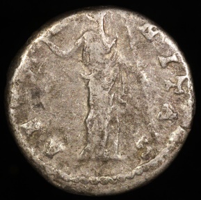 Ancient Coins - Faustina I Denarius - AETERNITAS - Rome Mint