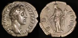 Ancient Coins - Antoninus Pius Denarius - COS IIII - Rome Mint