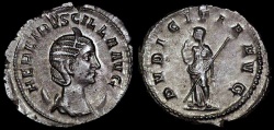 Ancient Coins - Herennia Estrucilla Ar Antoninianus - PVDICITIA AVG - Rome Mint 