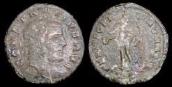 Ancient Coins - Constantius I 1/4 Follis - GENIO POPVLI ROMANI - Siscia Mint 