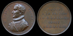 World Coins - 1653  France - Admiral Maarten Harpertszoon van Tromp Commemorative Medal by Jean Henri Simon
