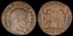 Ancient Coins - Maxentius Follis - AETERNITAS AVG N - Ostia Mint